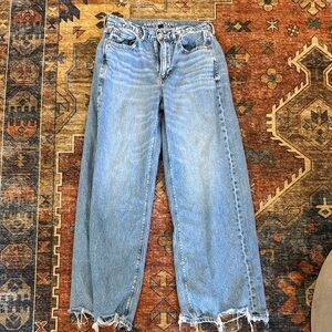 American Eagle Super high-rise baggy wide leg jean size 6